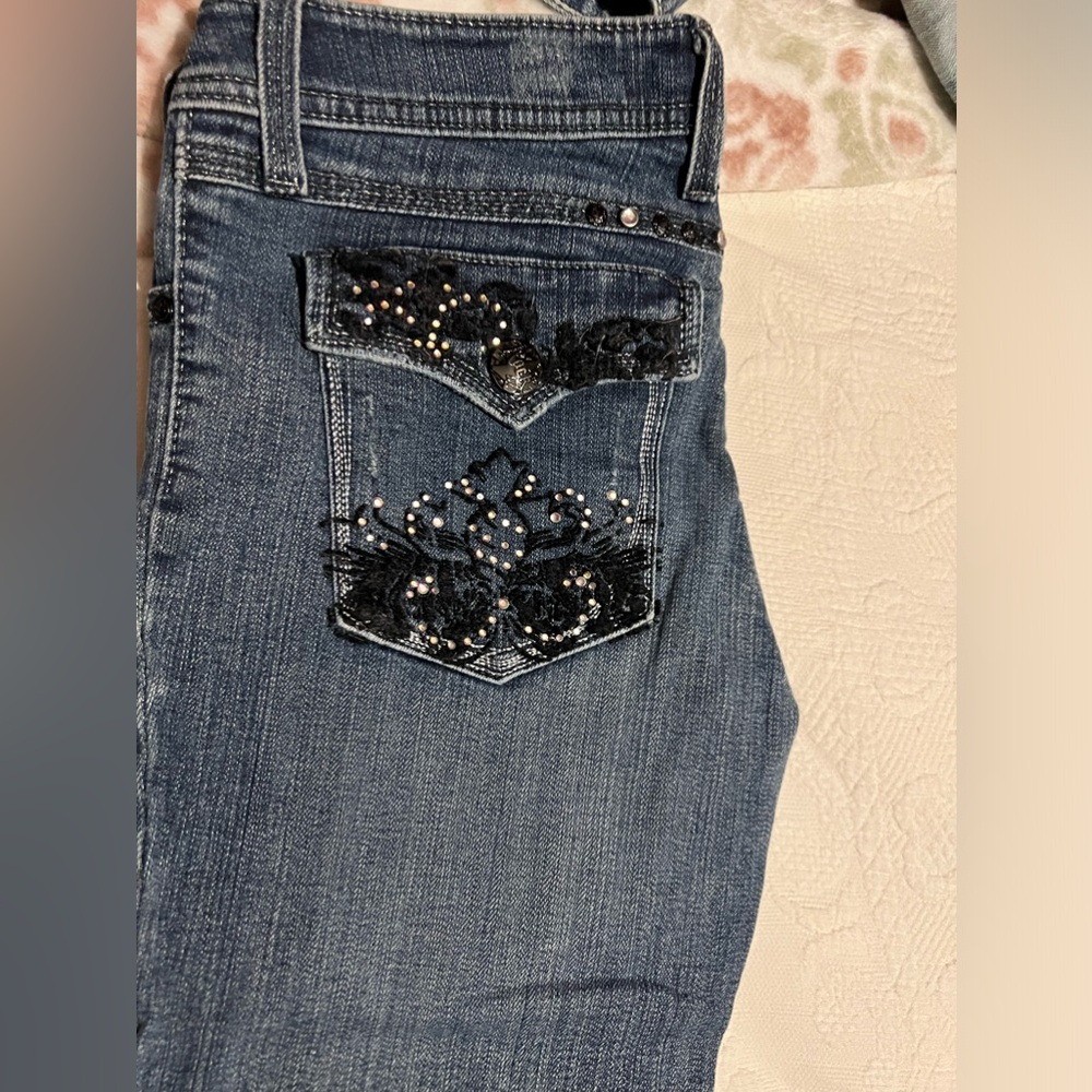 Embellished Blue Jeans